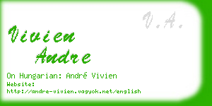 vivien andre business card