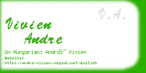 vivien andre business card